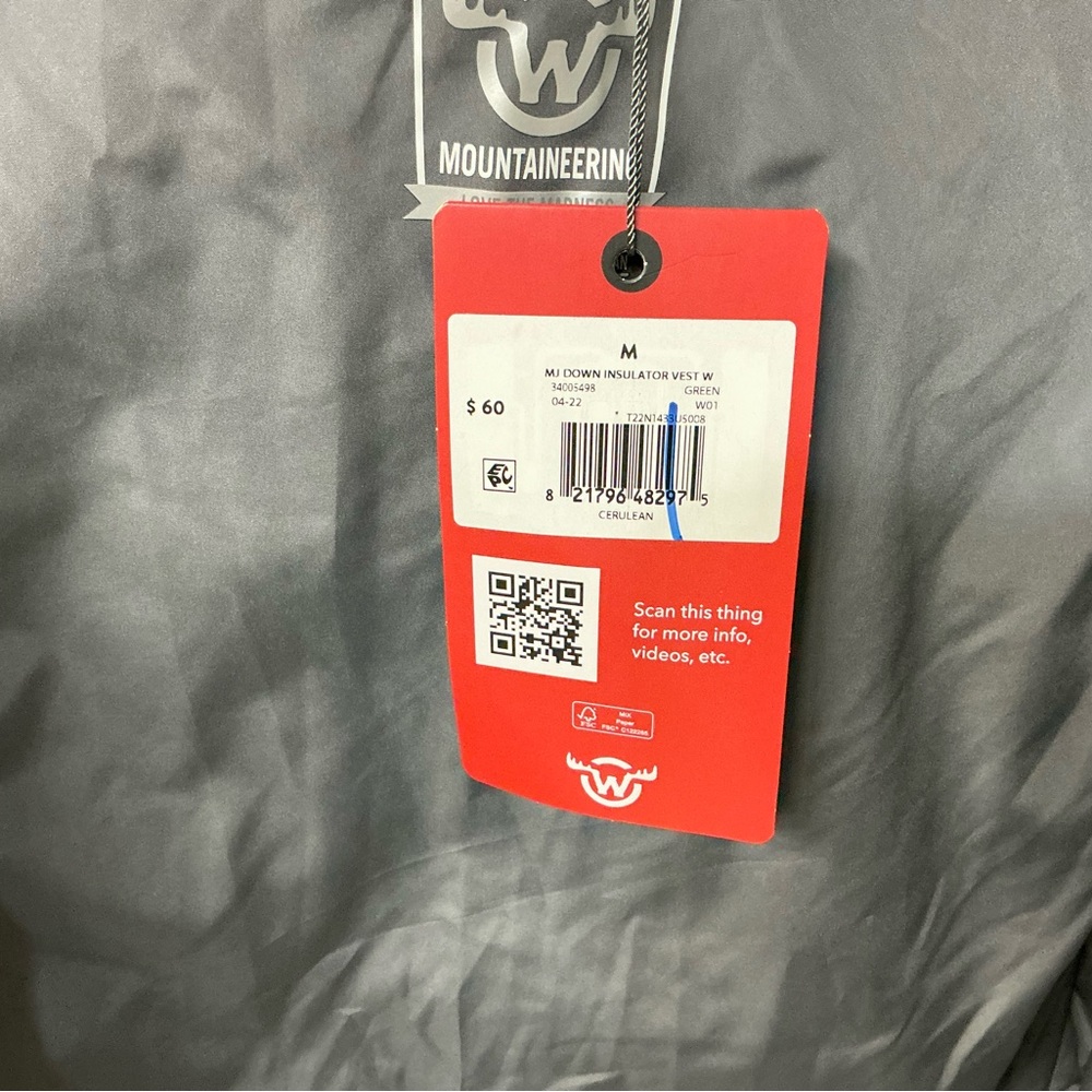 Moosejaw Women’s Cozy Down Insulator Vest in Teal Size M - Picture 7 of 10